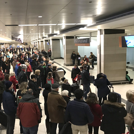 International arrivals area