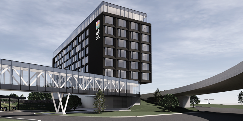 Rendering of the Alt Hotel Ottawa Airport.